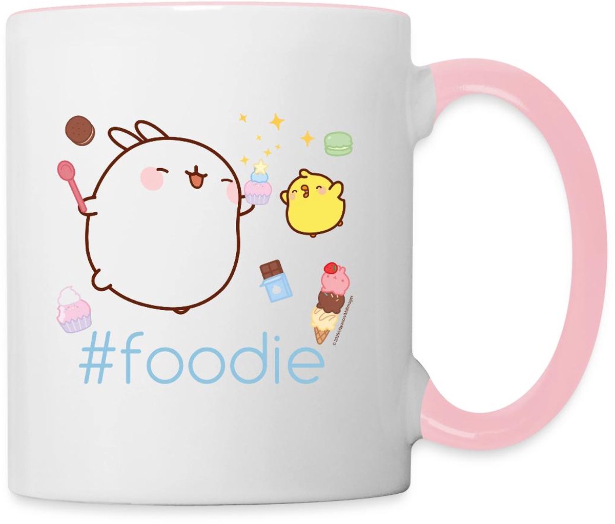 Molang Piu Piu Snoepjes #Foodie Mok Tweekleurig