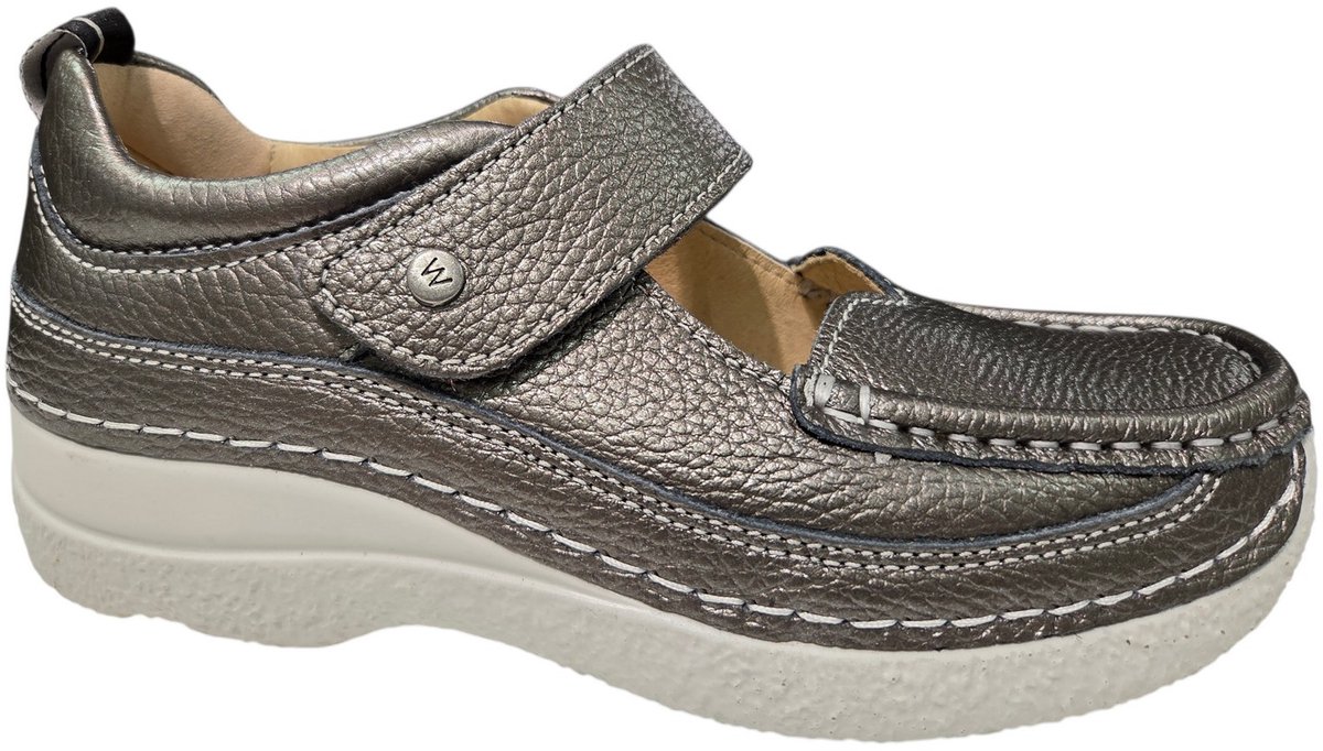 Wolky 0621471 210 Bandschoenen Leer Dames – 38 Antraciet