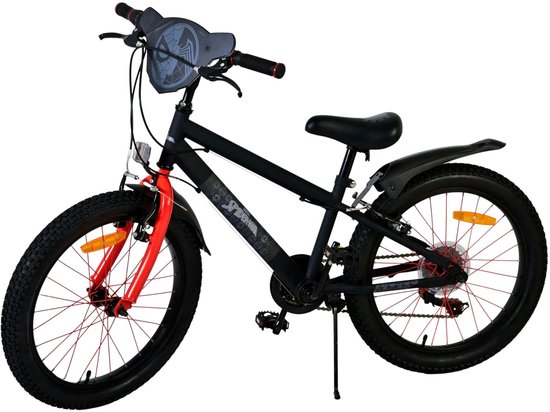 Spider-Man - Kinderfiets - Jongens - 20 inch - Mat Zwart - 2 Handremmen van Spider-Man — afbeelding 5