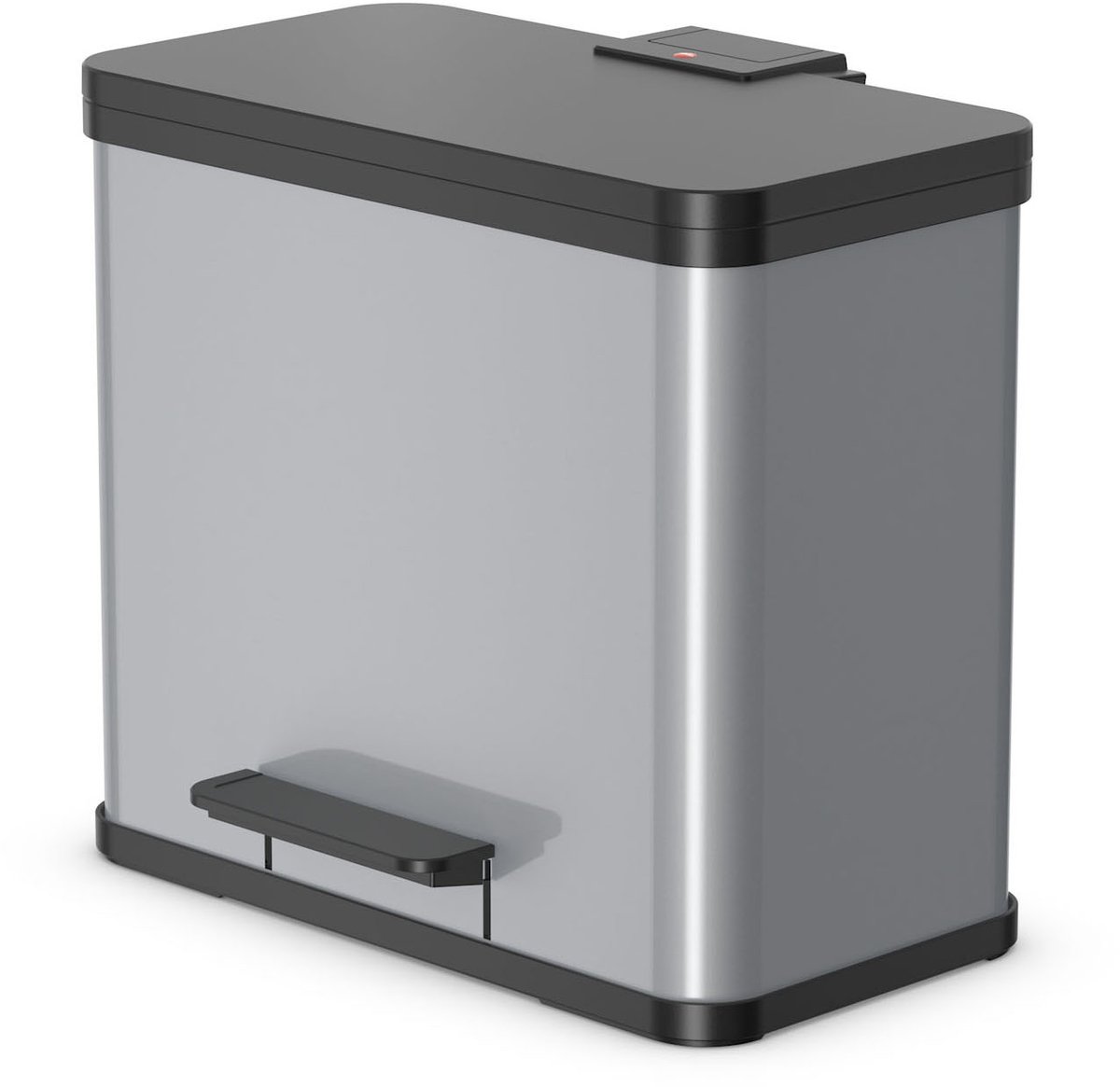 Hailo Öko Trio Plus Prullenbak - 3 x 9L - Zilver