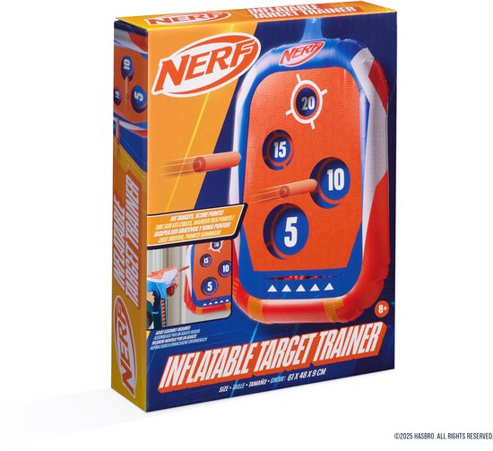 NERF - Inflatable Target - Geschikt voor kinderen, eenvoudig op te blazen