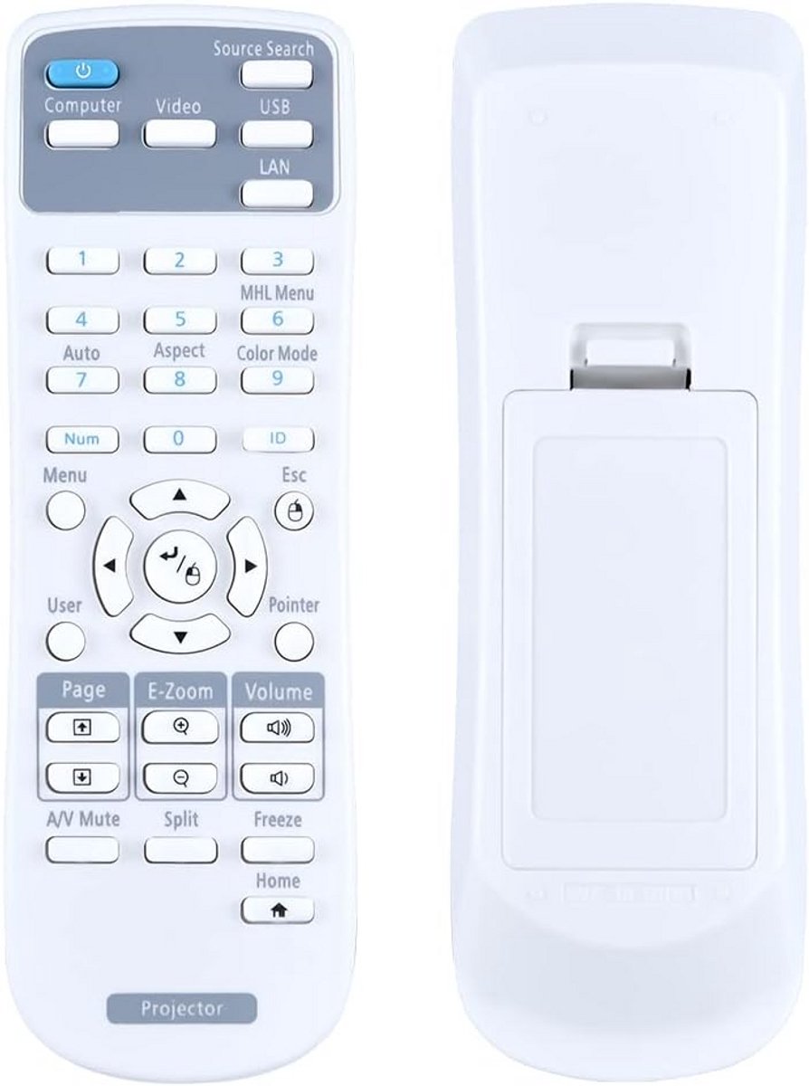 Vervangende Afstandsbediening - Projector Controller - Beamer Bediening - Ergonomisch Ontwerp - 10x5x2 cm