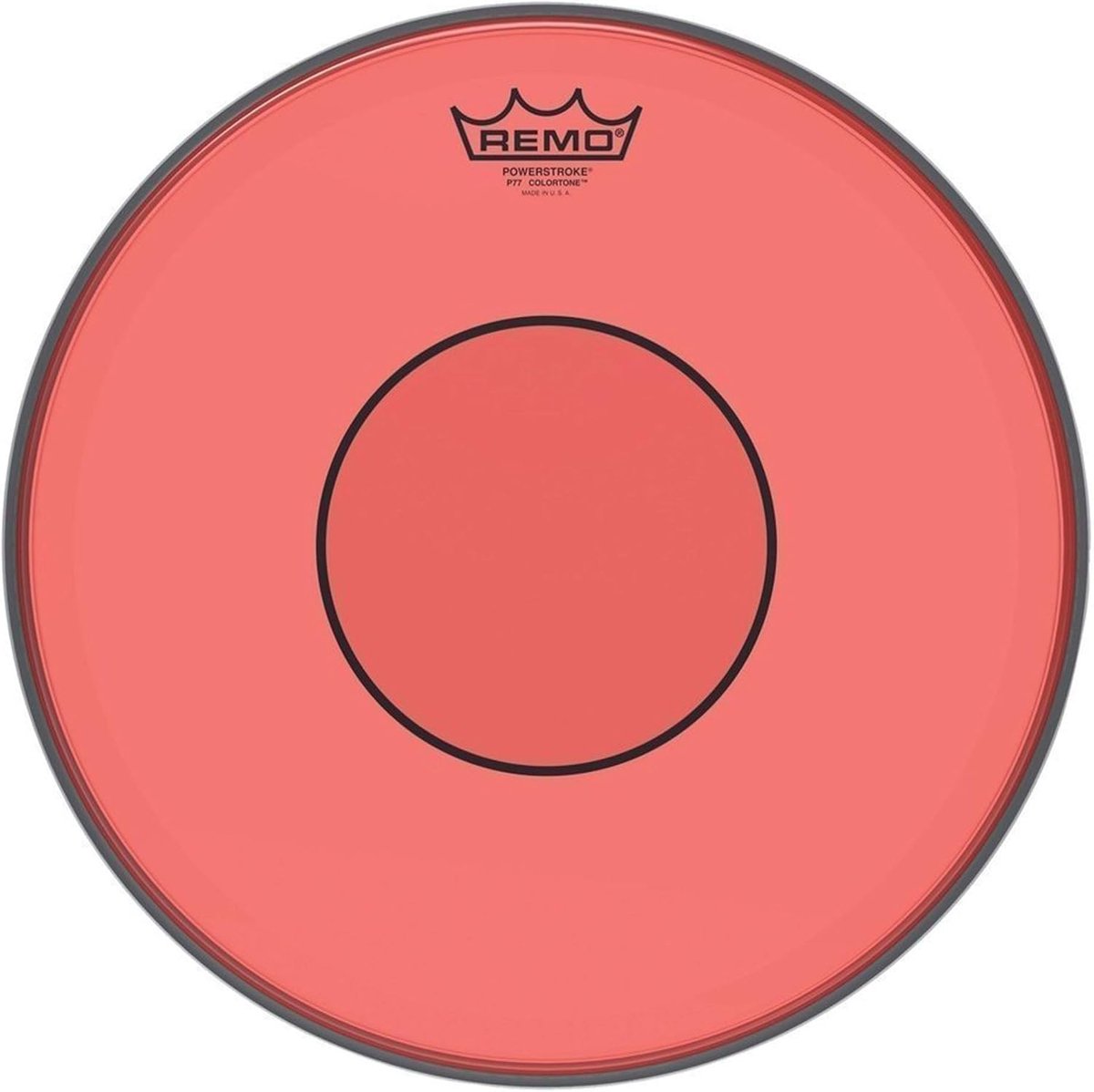 Drumvel - Percussie vel - Muziek maken - Synthetisch materiaal - 14 inch - Rood