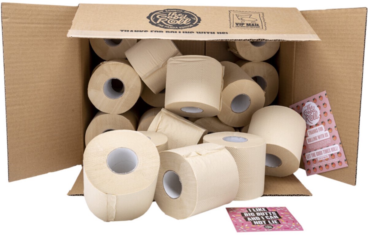The Good Roll Toiletpapier Bamboe Naked Panda Edition - 3 x 24 stuks - Voordeelverpakking