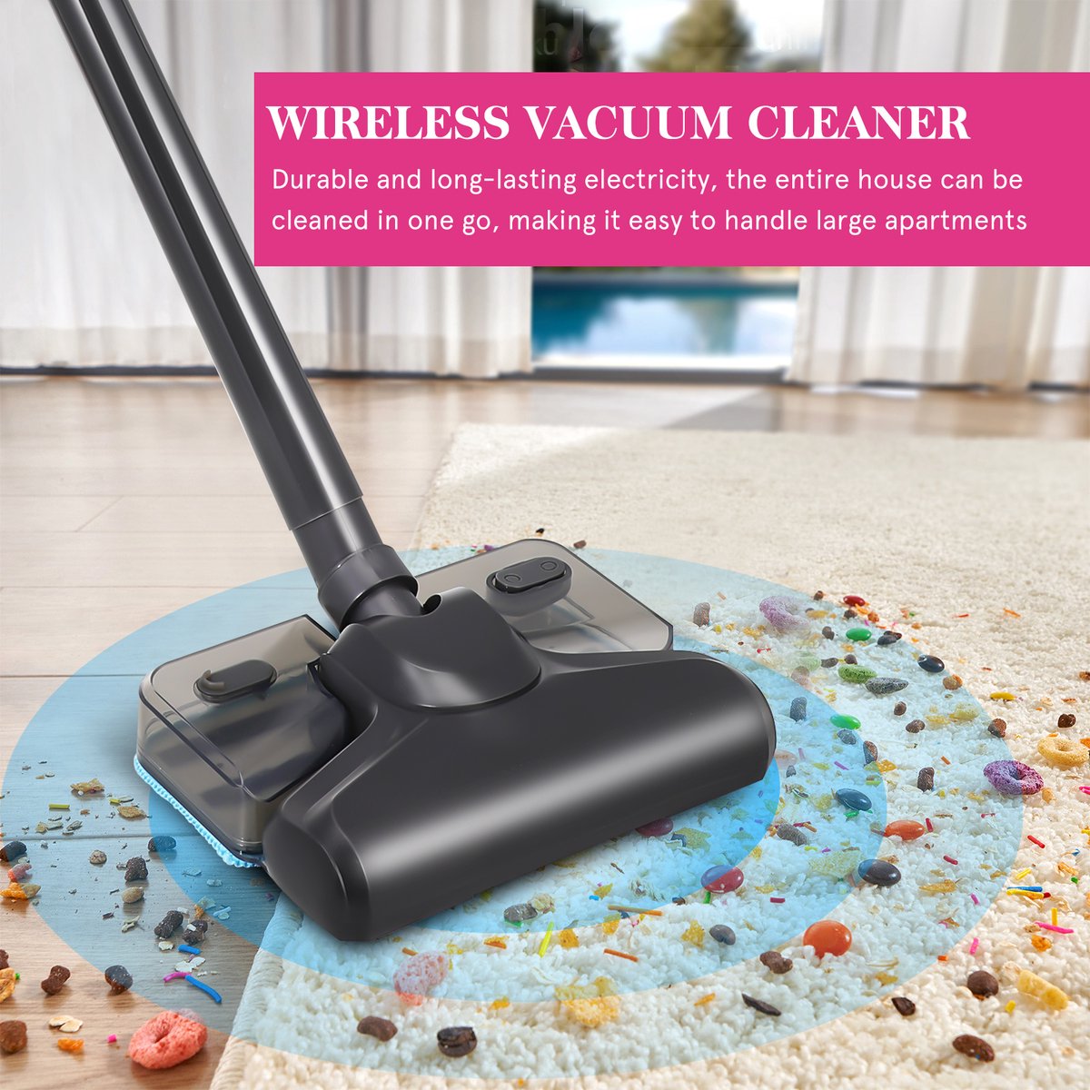 Shenzhen Draadloze Steelstofzuiger 3-in-1 met Krachtige - afbeelding 2