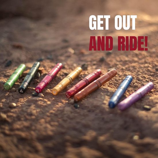 Fietsbanden reparatiekit - Tubeless reparatie - Snelle lekke banden - Inclusief ruimertool - Slechts 25 gram - Rood van Merkloos — afbeelding 3