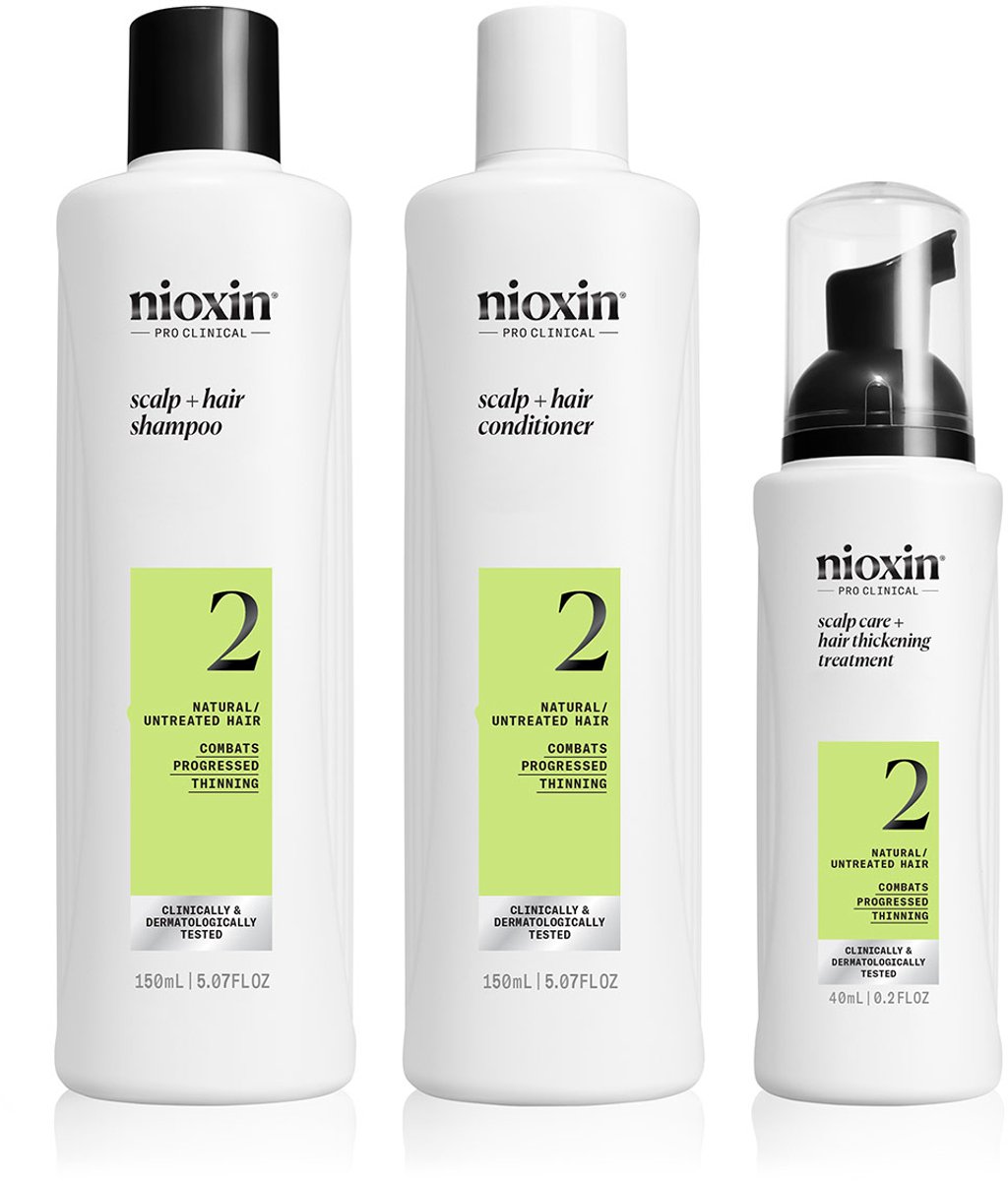Nioxin Sistema 2 - Kit - Tratamiento Para Cabello Natural Con Debilitamiento Avanzado 3 U
