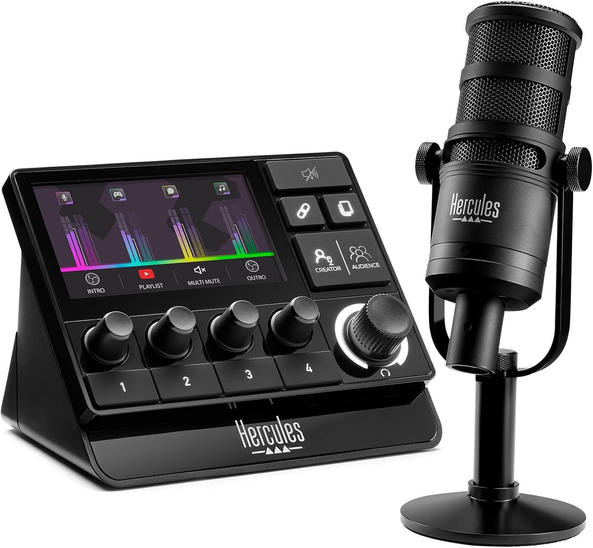 Streaming Kit - Audio Set - Live Uitzendingen - Ingebouwde Geluidskaart - 25 x 13 x 30 cm - Zwart