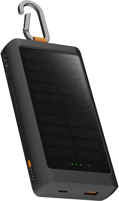 Xtorm Go2 Solar Powerbank 10.000 mAh 15W Zwart - Xtorm - €39,95