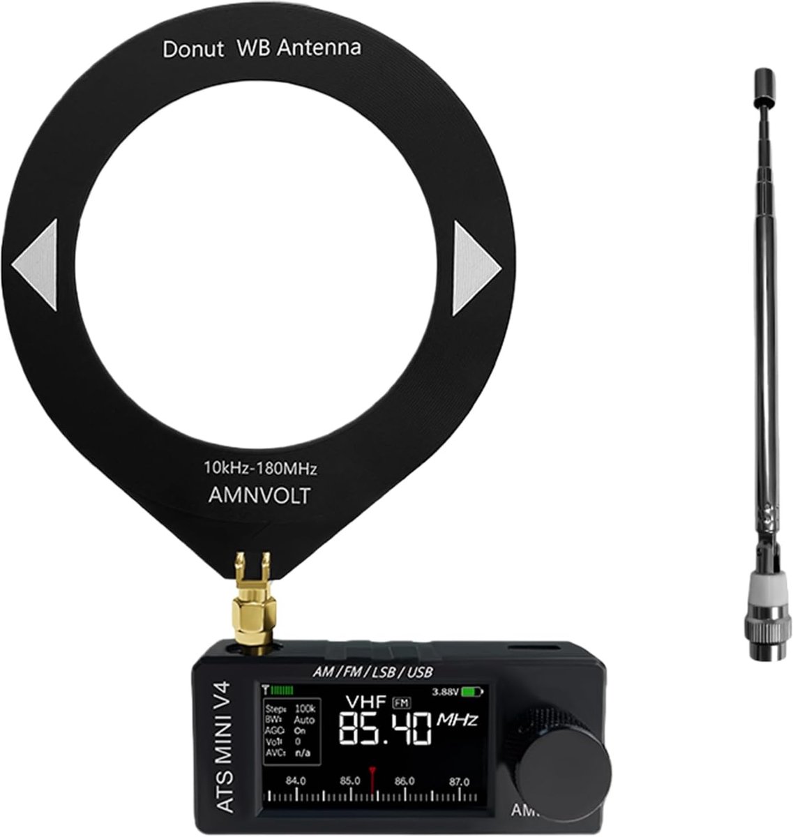 Draagbare Radio Ontvanger - Full-Band DSP - Buitenluisteren Muziek - 1.9 Inch IPS Scherm