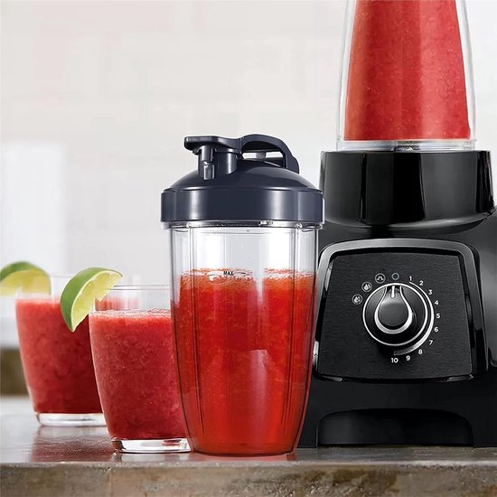 Blender Onderdelen Set - Mixer Accessoires - Keuken Gebruik - Efficiënte Mengprestaties - 32oz en 24oz Bekers - Standaard Kleur van Blender — afbeelding 2