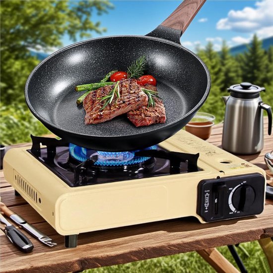 Draagbare Gasbrander - Kampeer Kooktoestel - Outdoor Koken - Winddichte Ontwerp - 34 x 29 x 12 cm — afbeelding 4