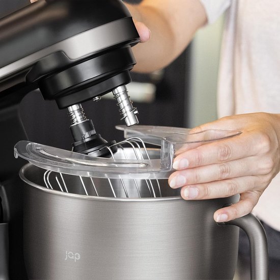 Keukenmachine - Mixer met kom - Bakken en mixen - Duurzame metalen aandrijving - 5.7 Liter kom - Zwart — afbeelding 2