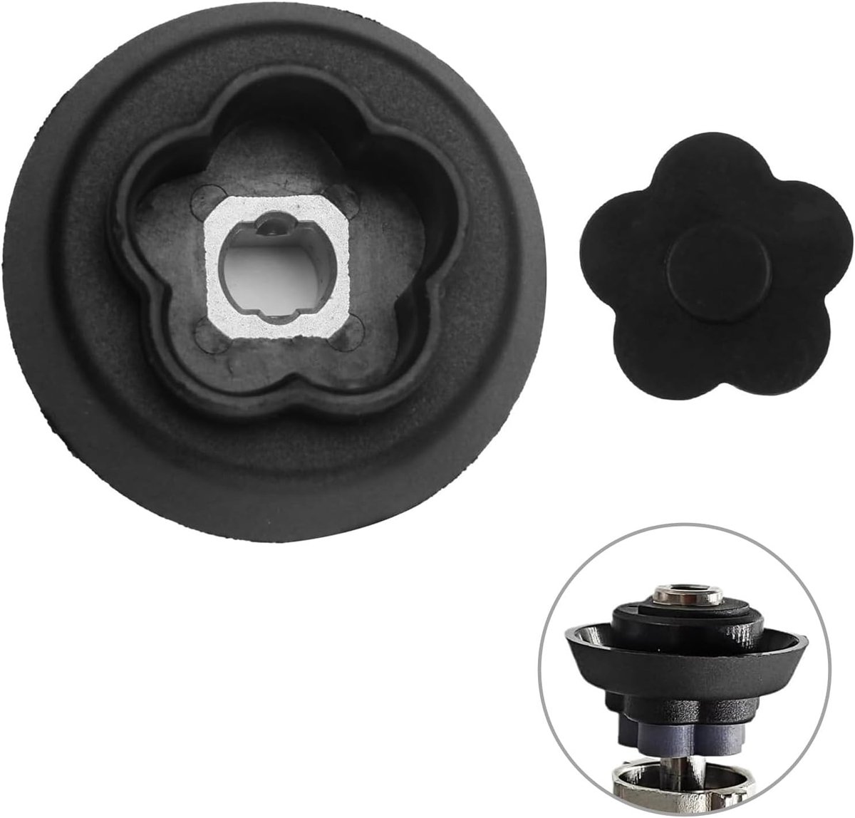 Koppelingsgeleider Keukenrobot - Reserveonderdeel Motor - Keukenmachine Reparatie - Robuuste Metalen Constructie - 5 Tanden