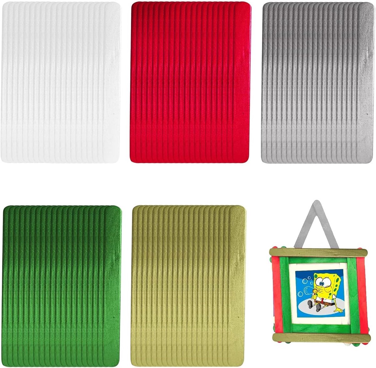 Houten Stokjes - Knutselhout - Ambachtelijk Knutselen - Natuurlijke Kleuren - 100 Stuks -