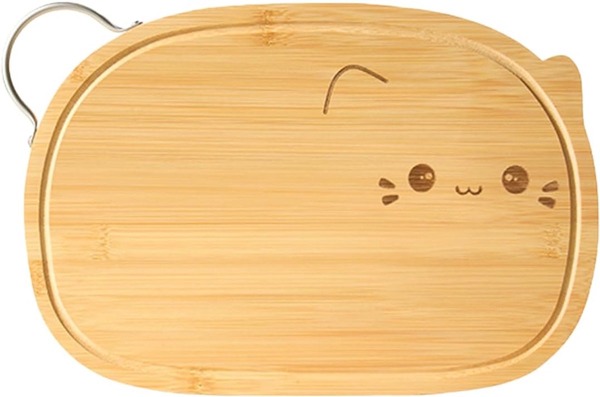 Houten Snijplank - Hakblok Bereidingsplank - Keuken Werkplek - Dubbelzijdig Sapgroef - 36x25cm