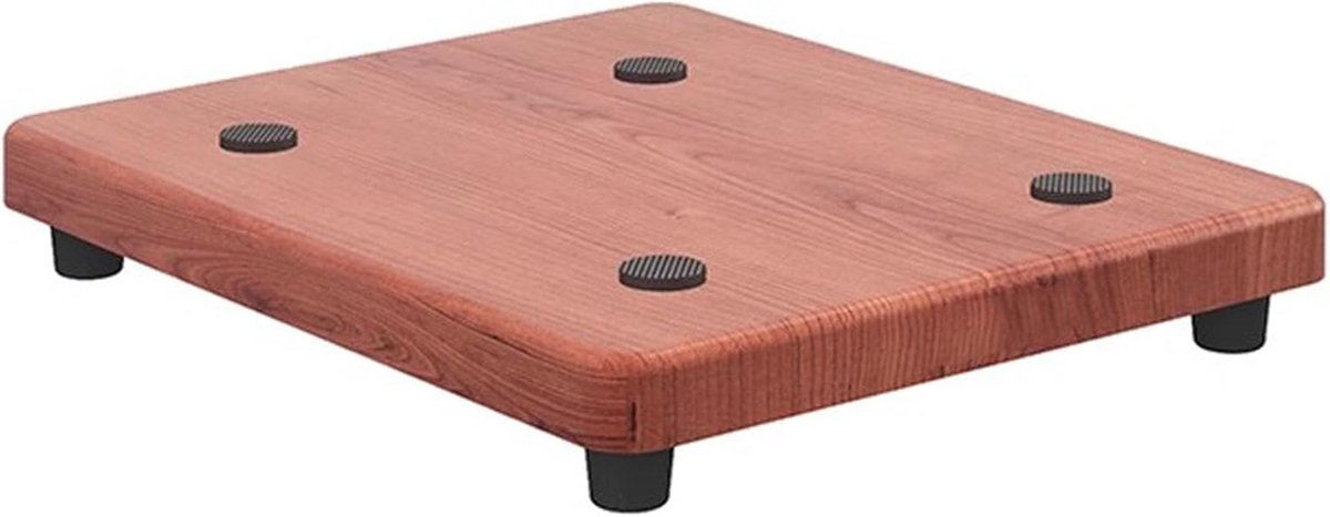 Subwoofer Speaker Stands - Audio Riser Platform - Verbeterde Audio Kwaliteit - Isolerende Basis Stabiliteit - 35x35cm - Zwart Mat
