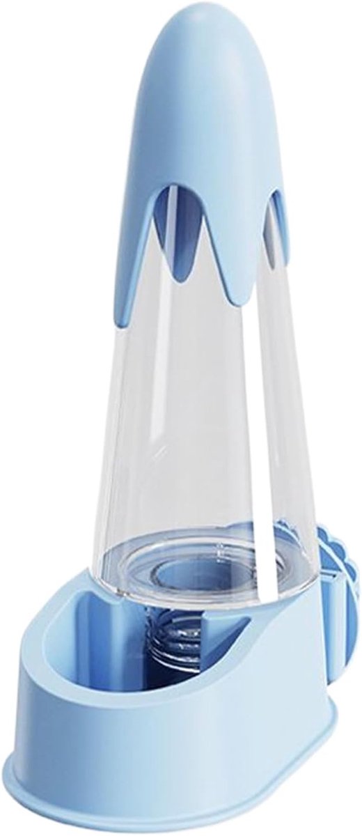 Vogelkooi Waterdispenser - Automatische Drinker - Vogel Drinken - Eenvoudige Installatie - 6x9.5x16.5 cm - blauw