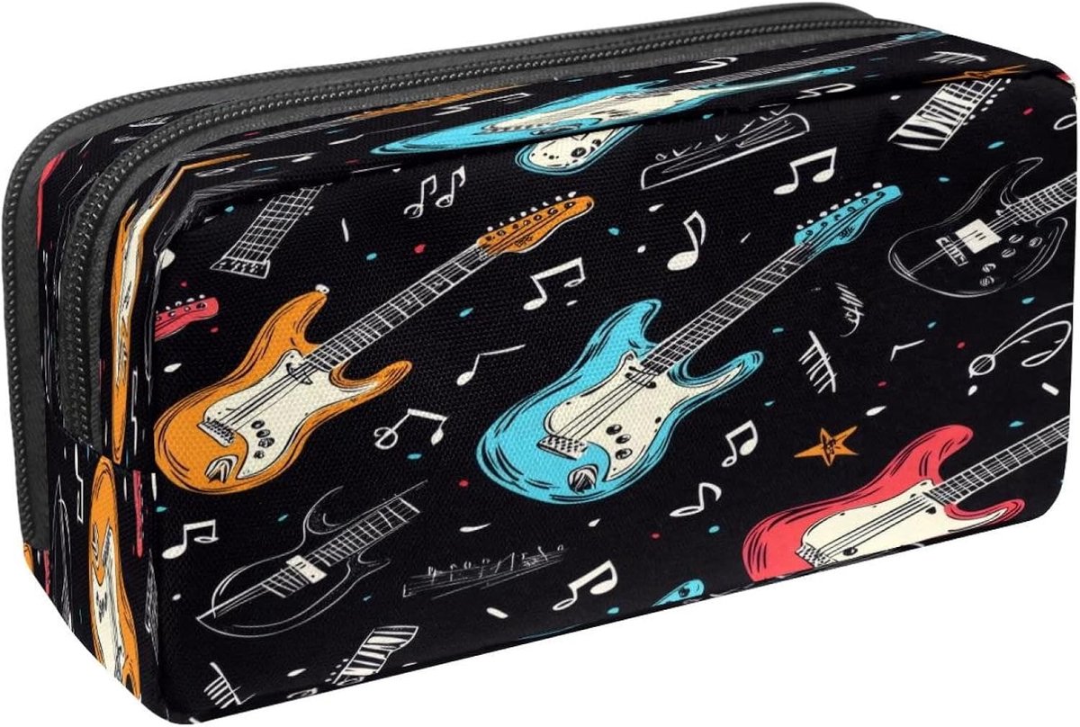 Pennentas Etui - Pennenetui Etui - School Kantoor - Stijlvolle Print - 21 x 6 x 10 cm - Kleurrijk