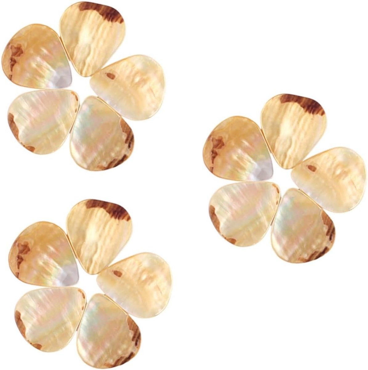Gitaar Plectrums - Picks Picks - Muziek Maken - Natuurlijke Schelp - 2.9X2.6CM - Geel