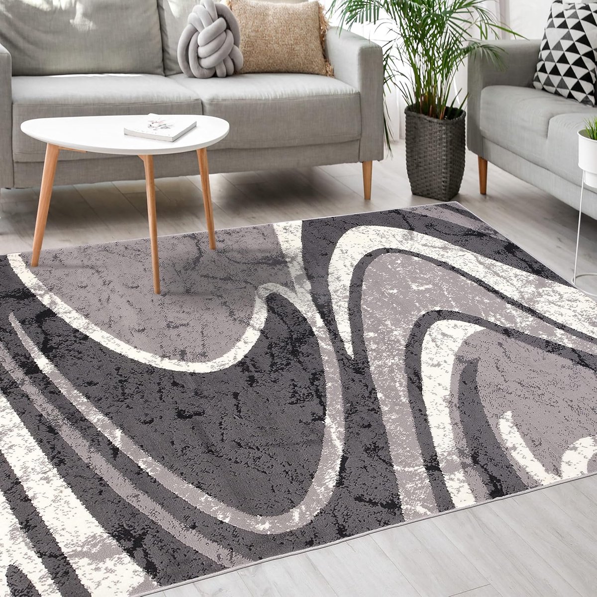 Vloerkleed Modern - Kortpolig Tapijt - Woonkamer Slaapkamer - Hypoallergeen Vloerverwarmin