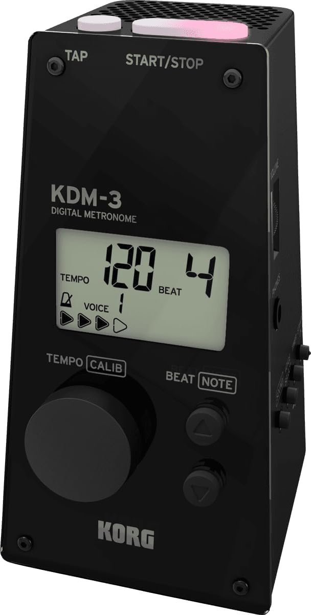 Digitale Metronoom - Ritme Trainer - Muziek Oefenen - Pyramide Vorm - 11.4 cm Hoog - Zwart