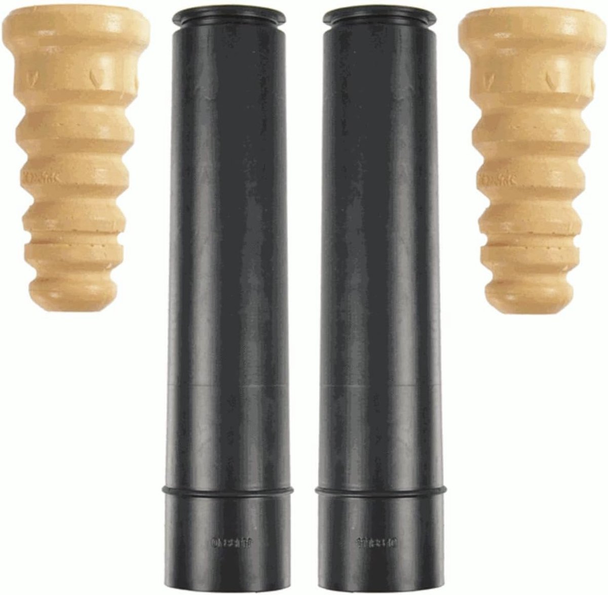 Stofbeschermingsset Schokdemper - Beschermingskit - Achteras Bescherming - Gelegeerd Staal Materiaal - 64 cm