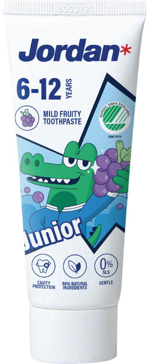 Jordan - Tandpasta Junior 6-12 jaar - 3 x 50 ml - Voordeelverpakking