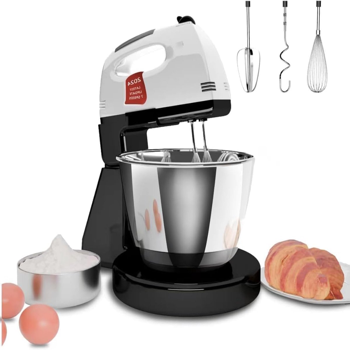 Deeg Mixer - Keukenmachine - Bakken Thuis - 7 Snelheden Instelbaar - 2L Kom