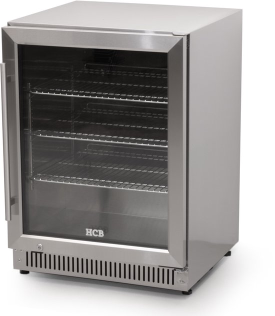 HCB® - Barkoeling - klapdeur - outdoor - 150 liter - RVS / INOX - 230V - 49 kg - 6824