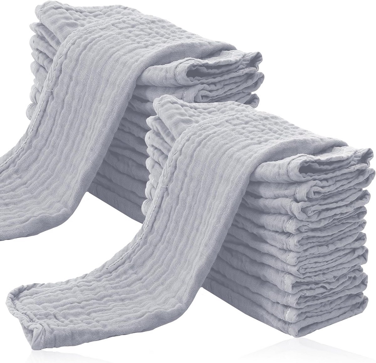 Set van 24 Hydrofiele Luiers voor Baby's - Ultra Zachte 100% Katoen Wasbare Doeken