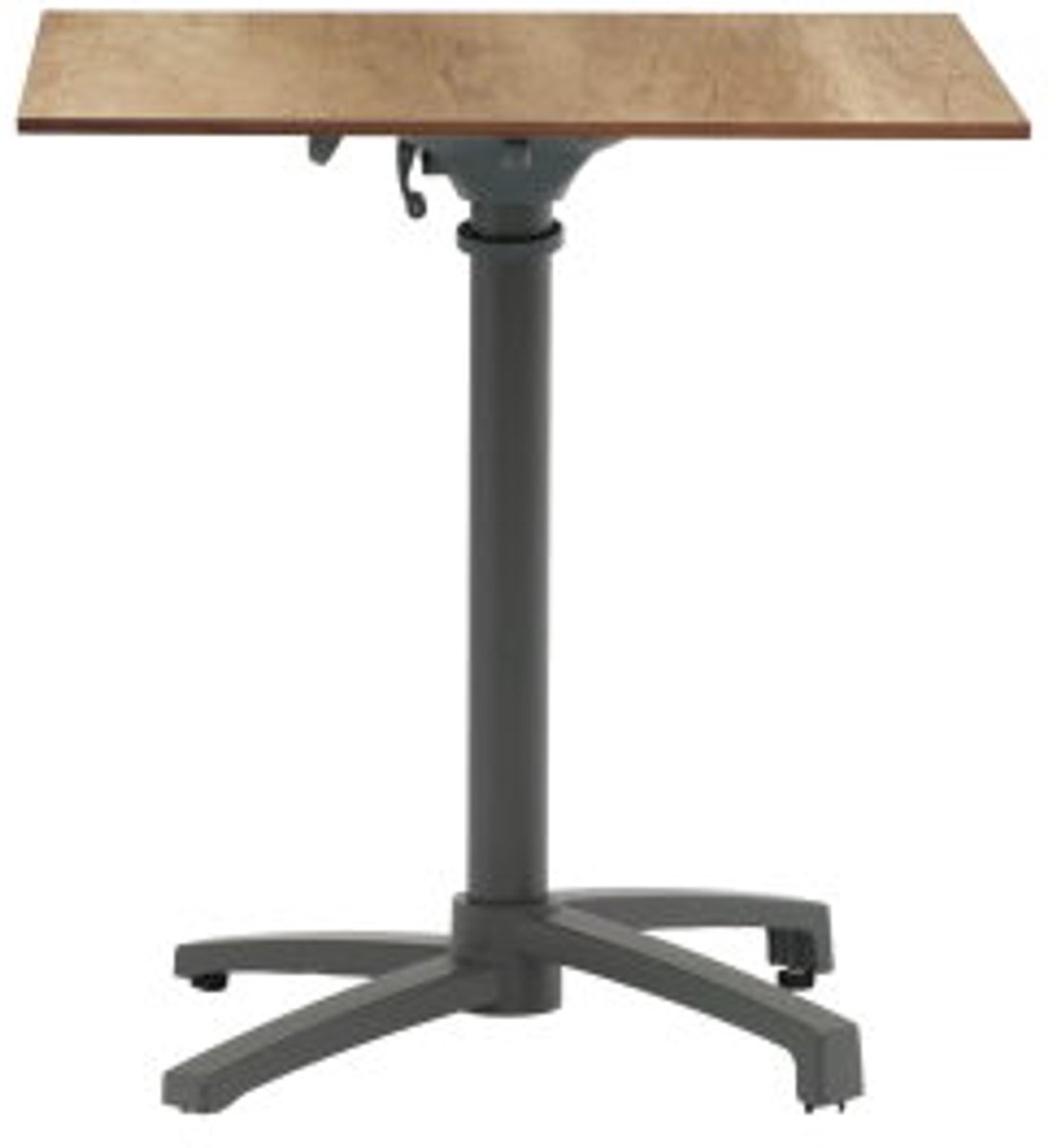 Sens-Line Table de jardin Julia HPL Table bistro 70x70cm - Couleur bois