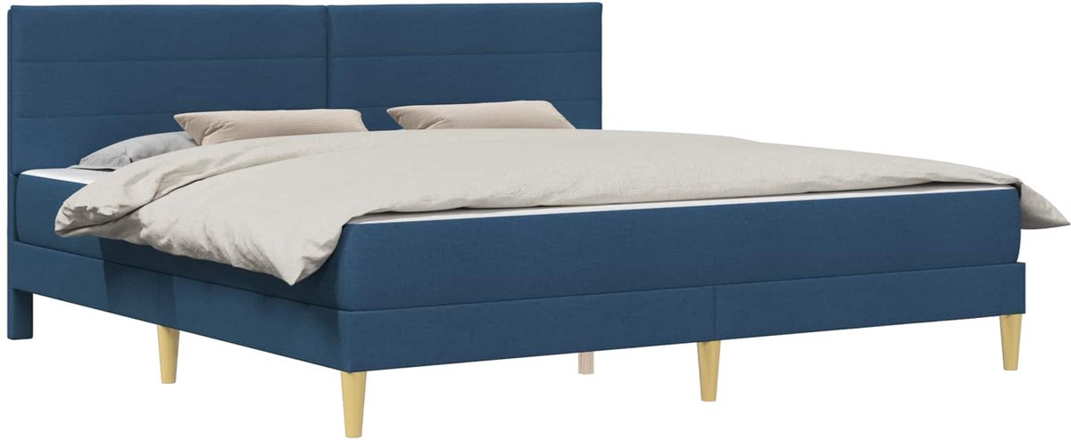 vidaXL - Bedframe - 180 - x - 200 - cm - Blauw