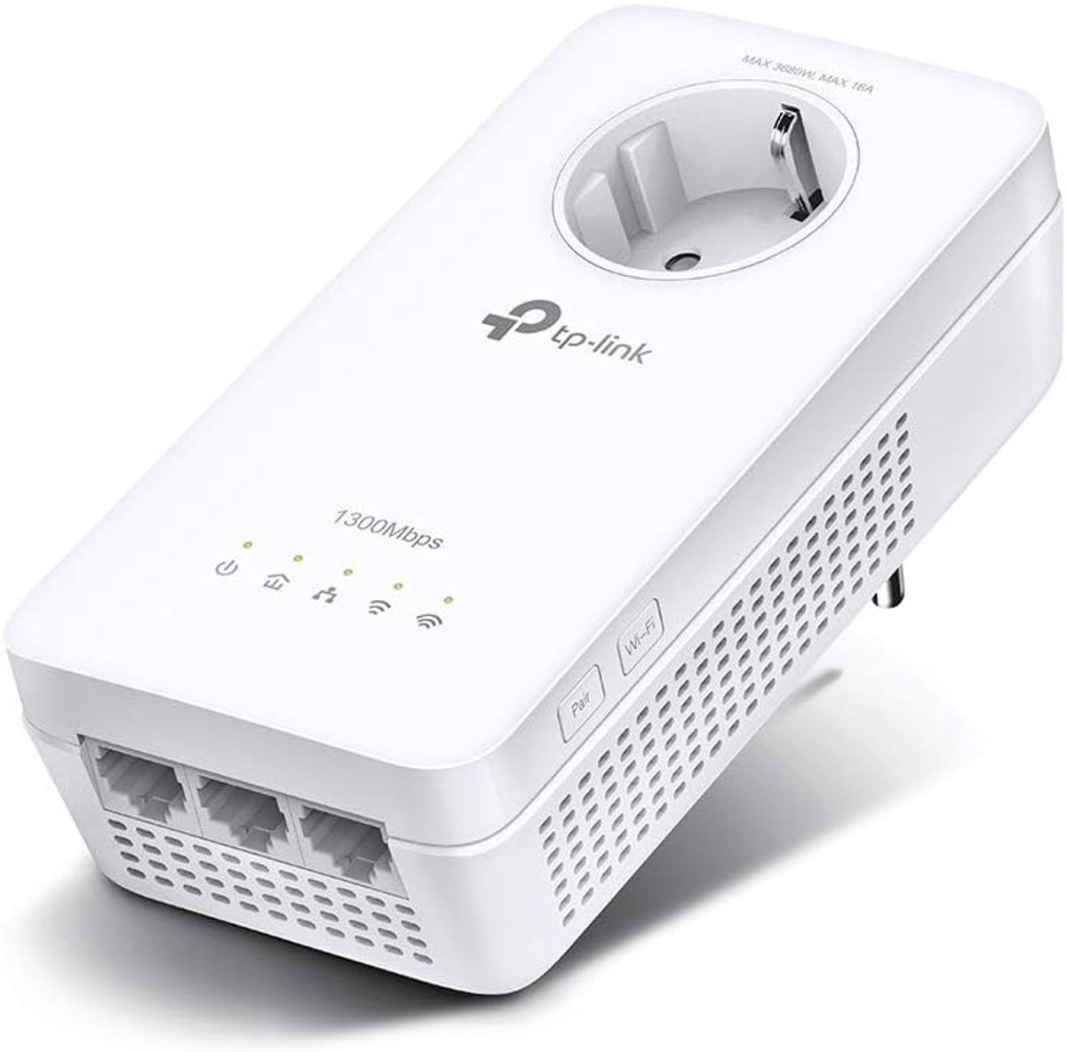 Powerline WiFi Extender AC1300 Set voor Uitbreiding Internetsnelheid en Bereik