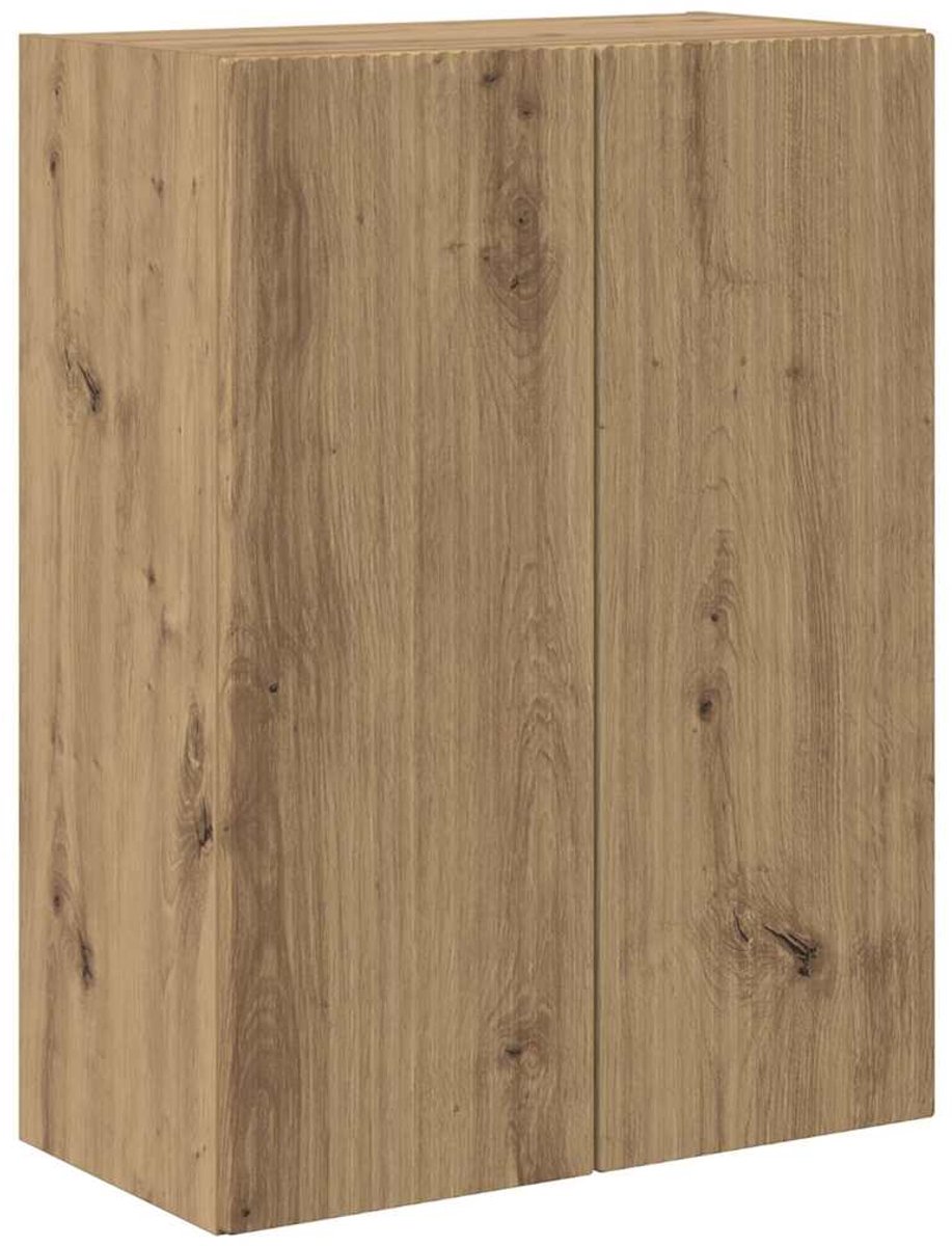 vidaXL - TV - Wandkast - Wandgemonteerd - Wit - 59,5 - x - 31 - x - 60 - cm - Bewerkt - hout