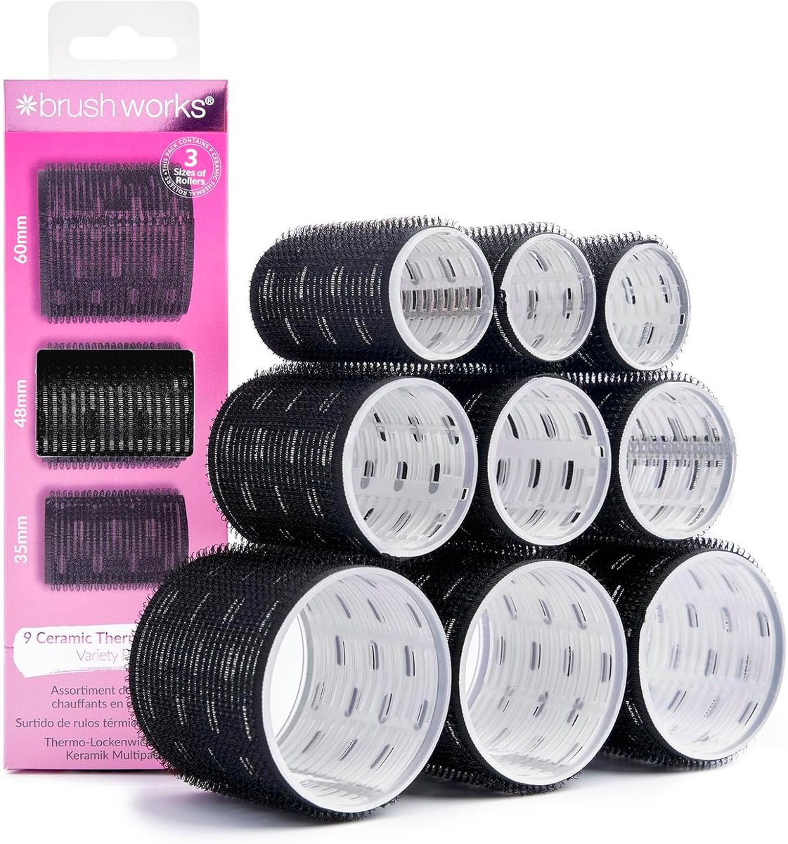 Keramische Velcro Rollers Set – Voor Salonvolume en Mooie Krullen