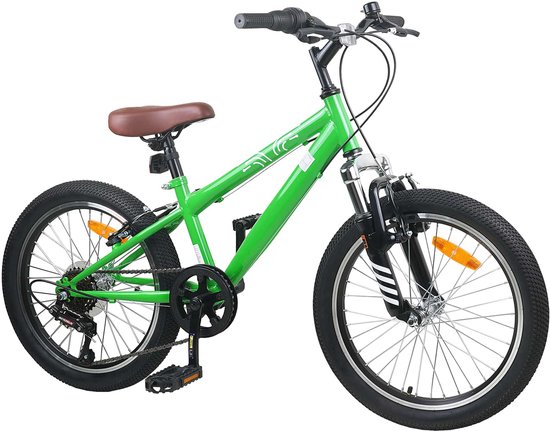 vidaXL - Mountainbike - 20 - Inch - 6-Snelheid - voor - 5-8 - jaar - oud - Groen van VidaXL — afbeelding 2