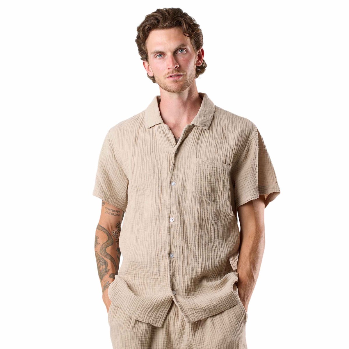 Seaside Max Shirt SHIRT SS – Heren shirt – Maat L