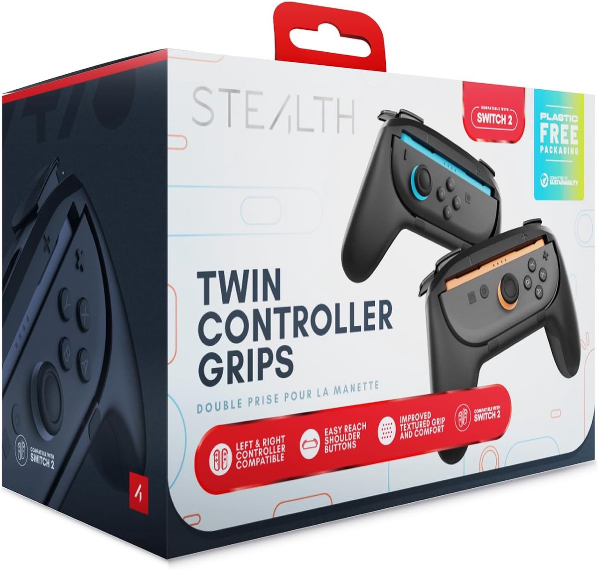2x Controller Handvatten voor Switch 2 - Comfortabele Extra Grip met Betere Knopbediening