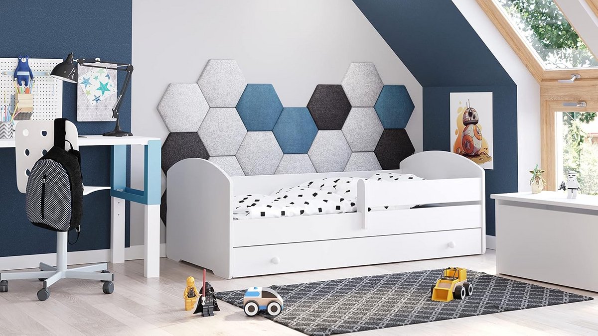 Kinderbed 160x80 met Veiligheidsleuning en Handige Opberglade