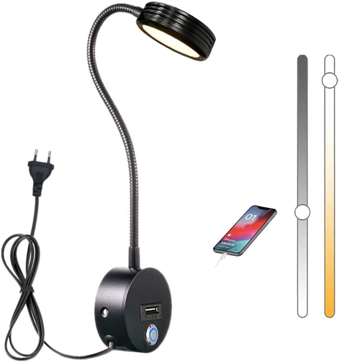 Bedlampjes Hoofdbord - Leeslampjes - Bedlamp Slaapkamer Volwassenen Binnenlamp