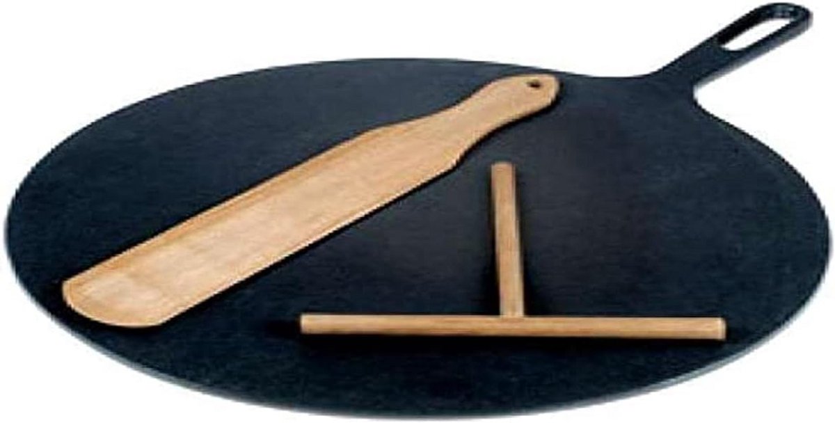 Bretonse Gietijzeren Crêpepan Ø32 cm - Professionele Koekenpan voor Pannenkoeken