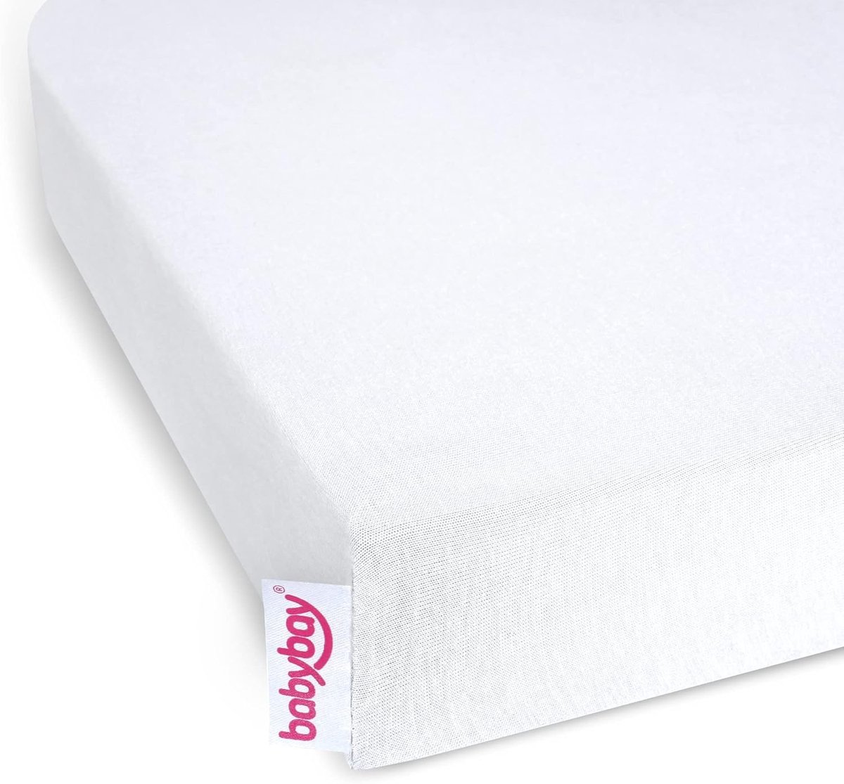 Hoeslaken met waterdicht membraan voor babyboxmatrassen Wit