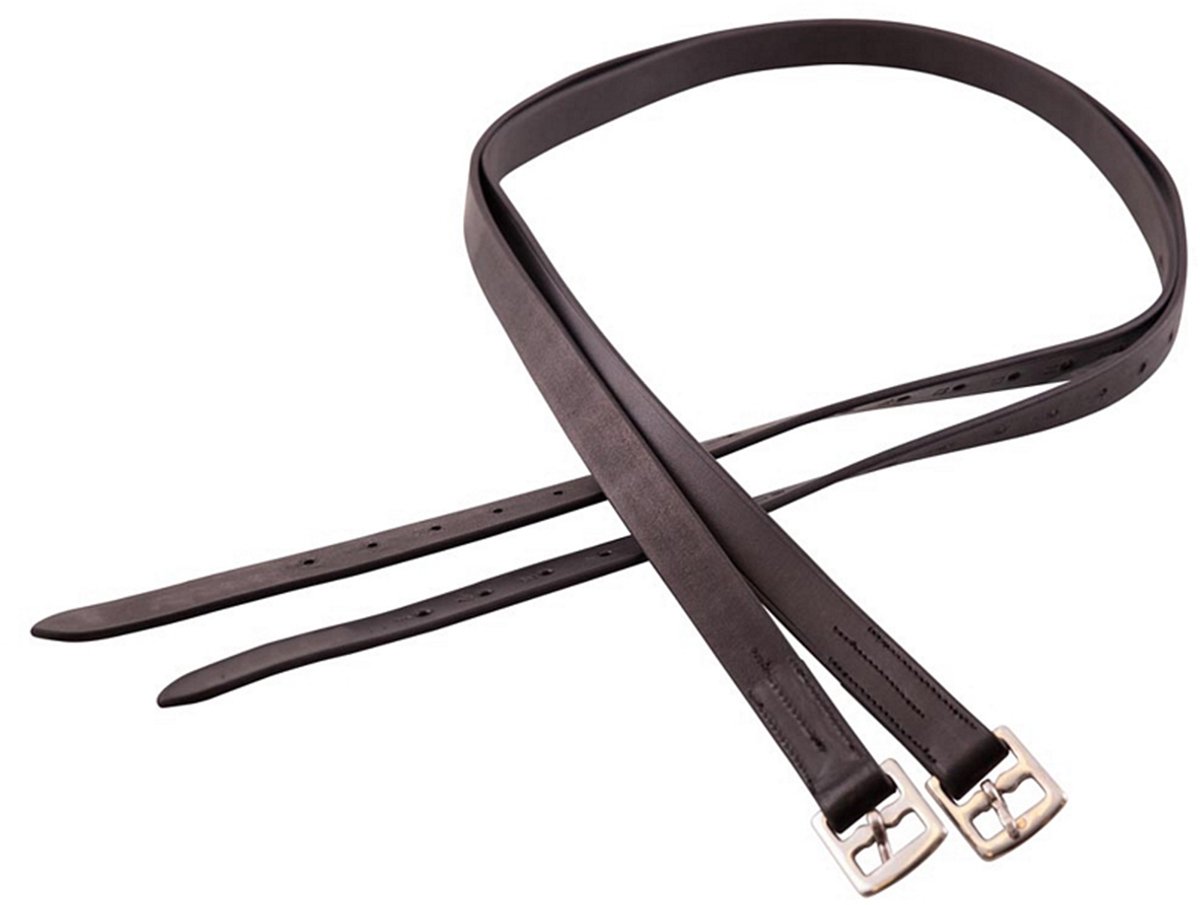HB STIJGBEUGELRIEM DE LUXE Zwart