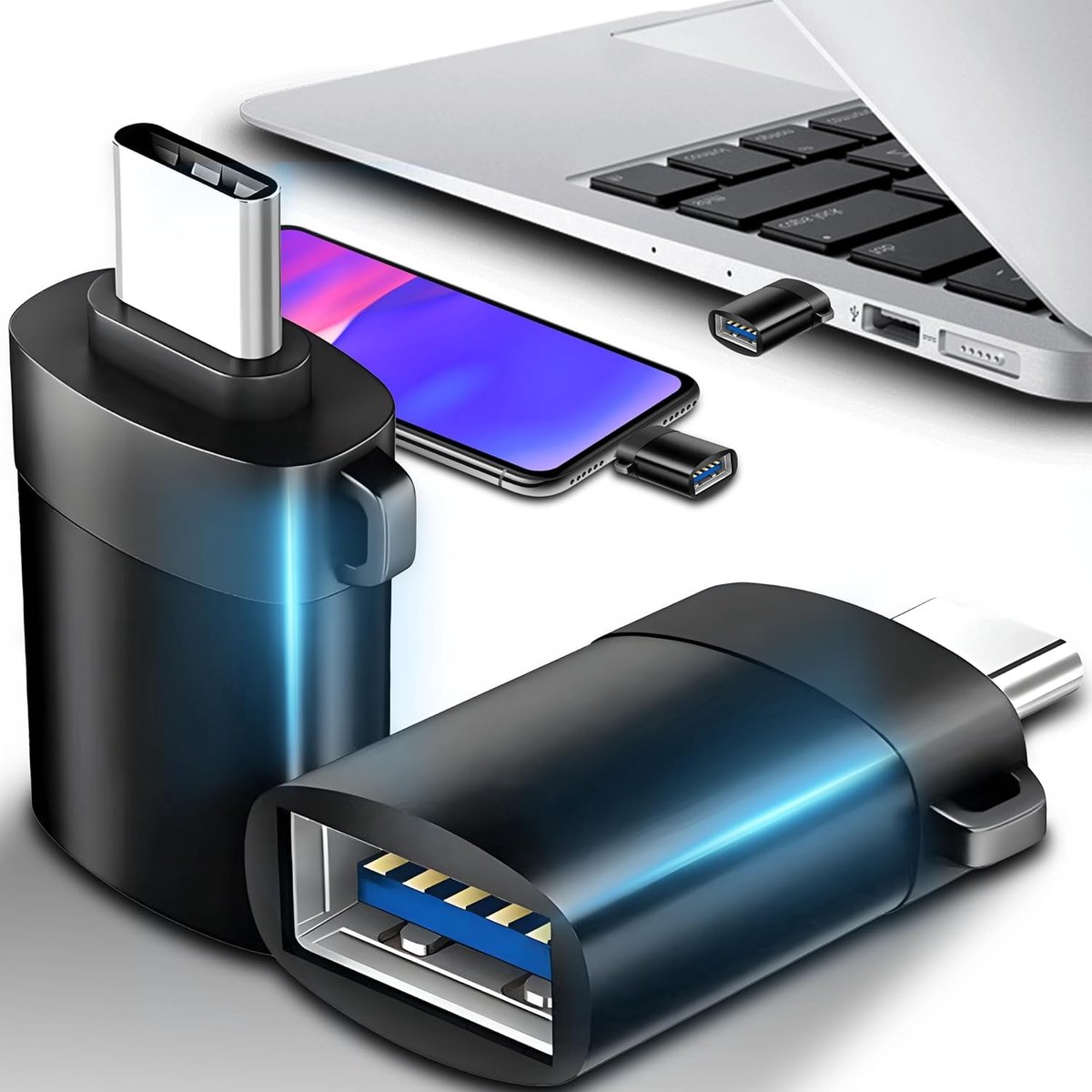 USB-C naar USB A 3.0 Adapter met Hoge Snelheid Gegevensoverdracht en OTG