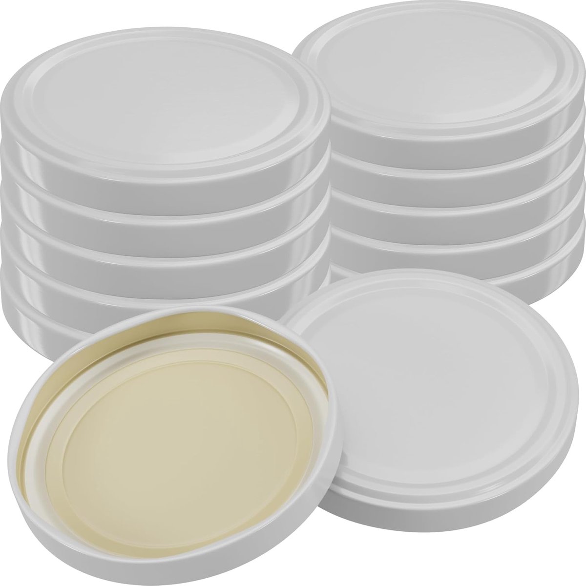 25x Weckpot Sluitringen TO 100 - Witte Schroefdeksels voor Inmaken en Bewaren