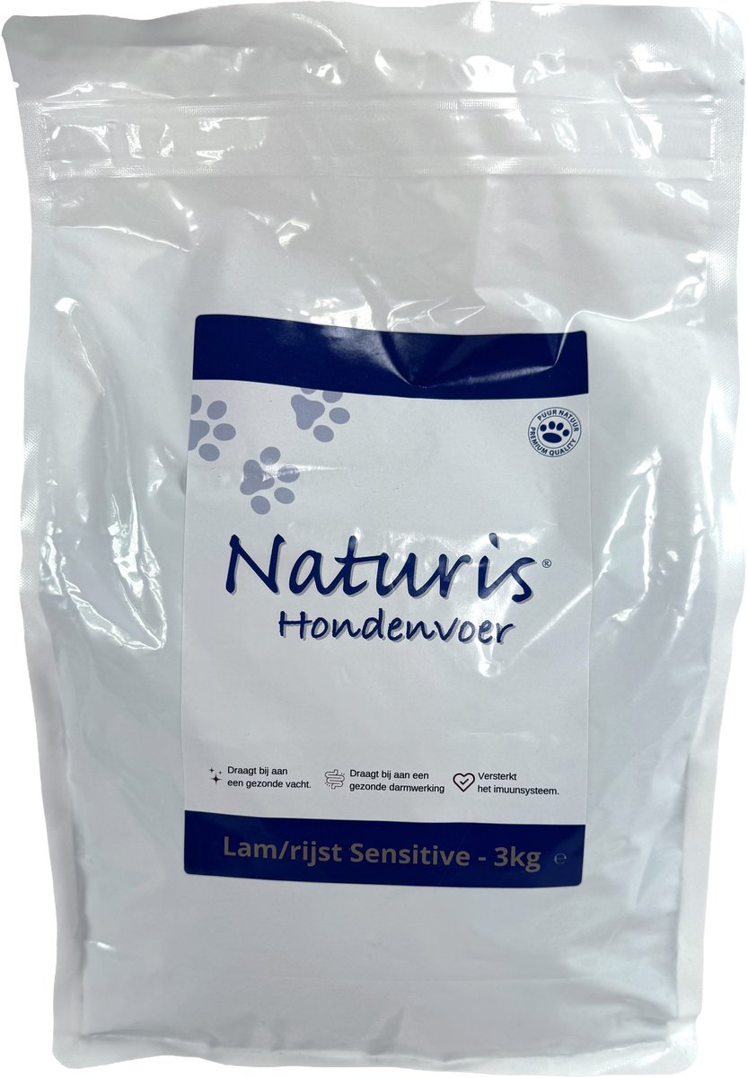 Hondenvoer Naturis - Lam Rijst Tarwevrij - Krokante Brok 3kg