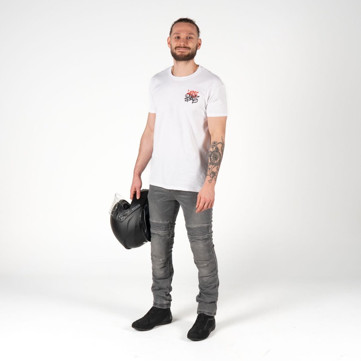 DXR Motorjeans - Kaptor - Grijs - XXXL – foto 2