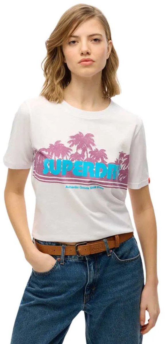Superdry Gestreept Outdoor T-shirt met relaxte pasvorm Dames T-shirts Optic