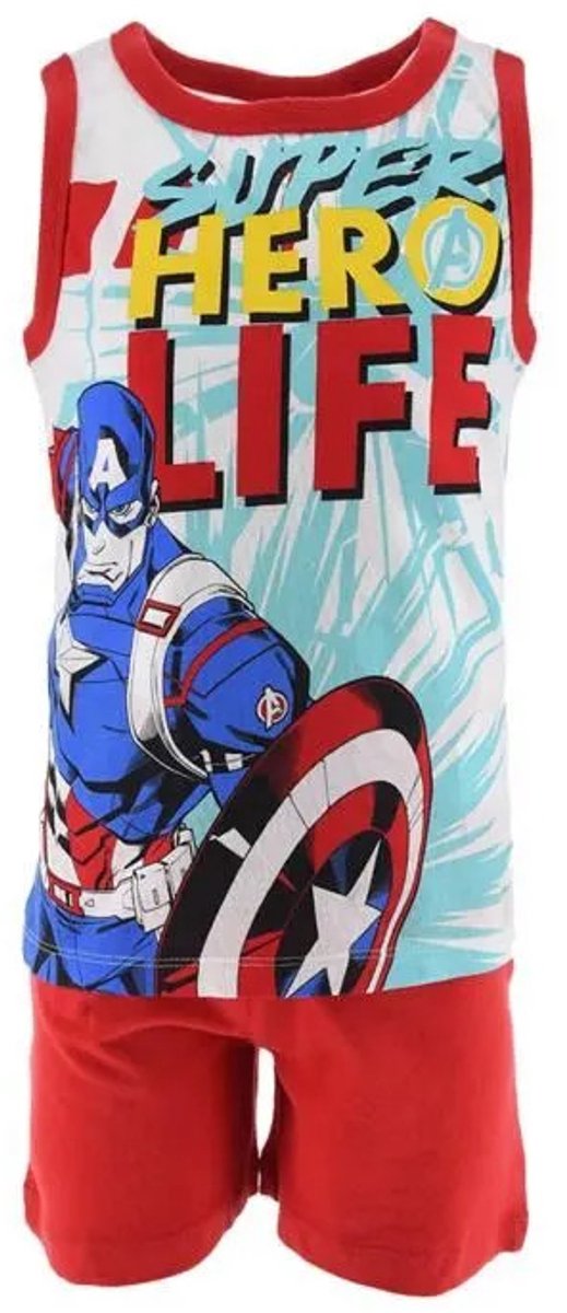 Avengers kinder korte pyjama's 10 jaar